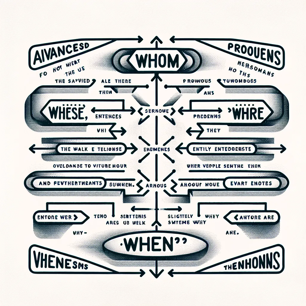 Advanced Relative Pronouns Diagram