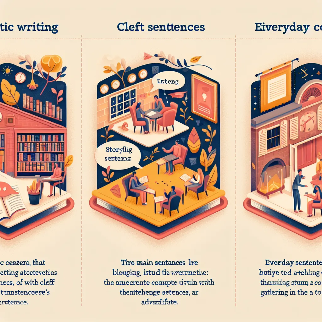 Cleft Sentence Usage Examples