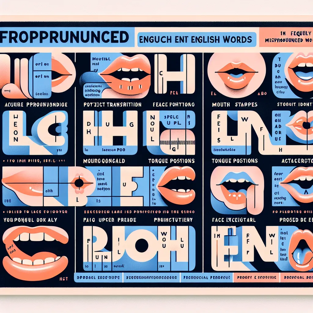 Commonly Mispronounced English Words