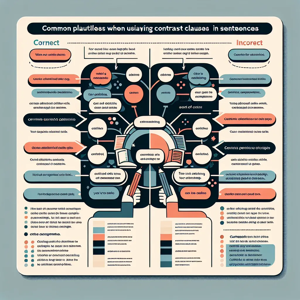 Common mistakes in using contrast clauses