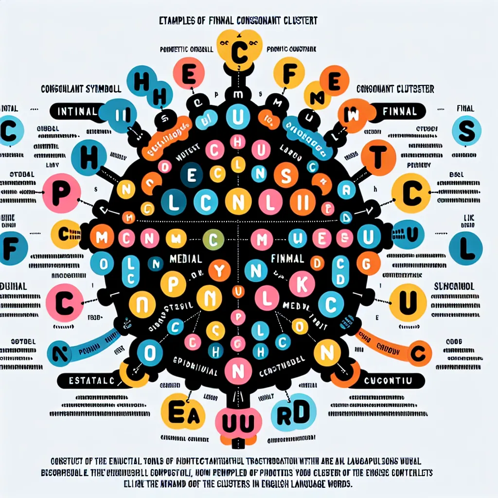 Diagram of complex consonant combinations