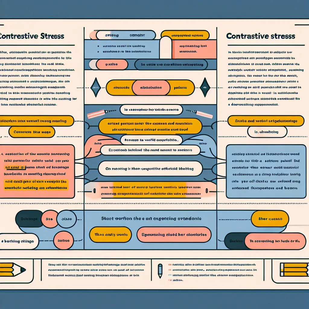 Contrastive stress in English sentences