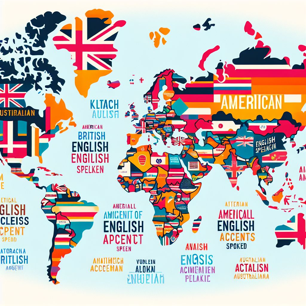 World map showing English-speaking countries