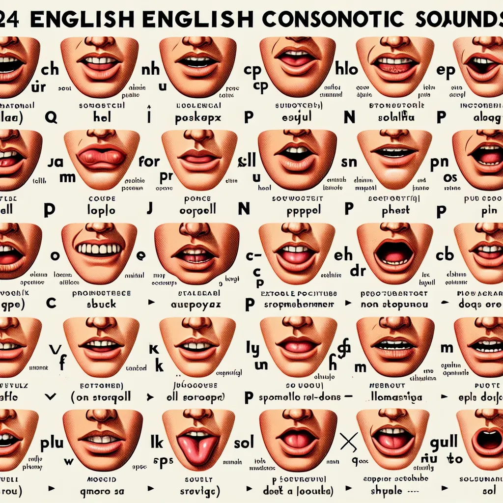 English Consonant Sounds Chart