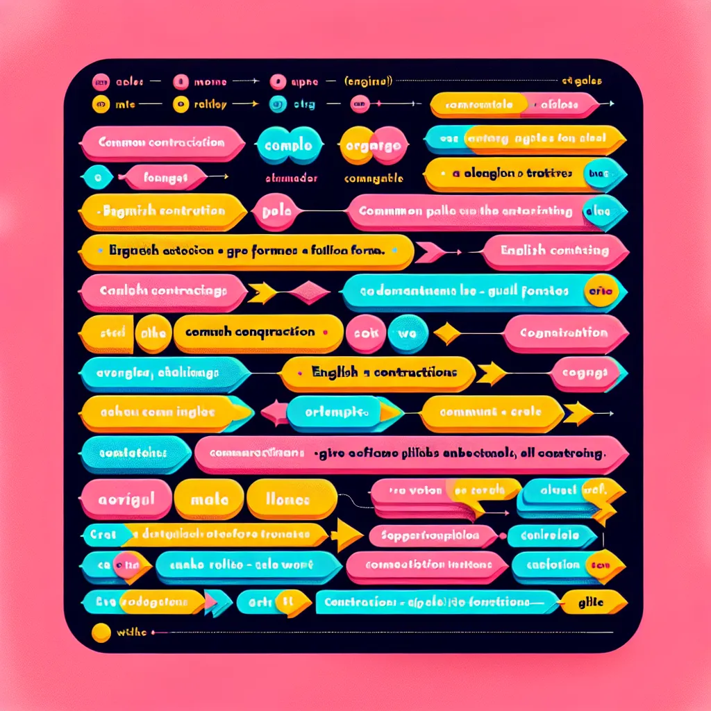 English Contractions Chart