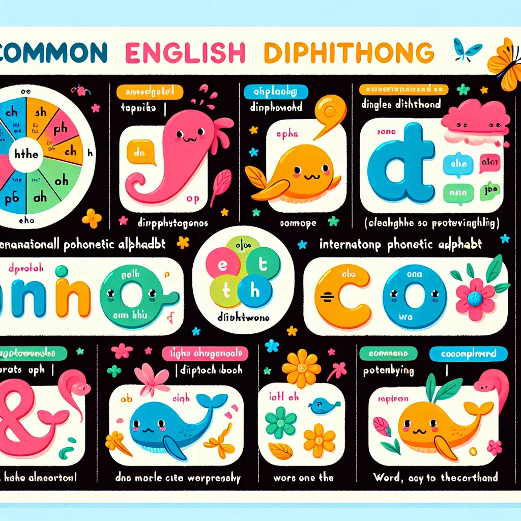 English Diphthongs Chart