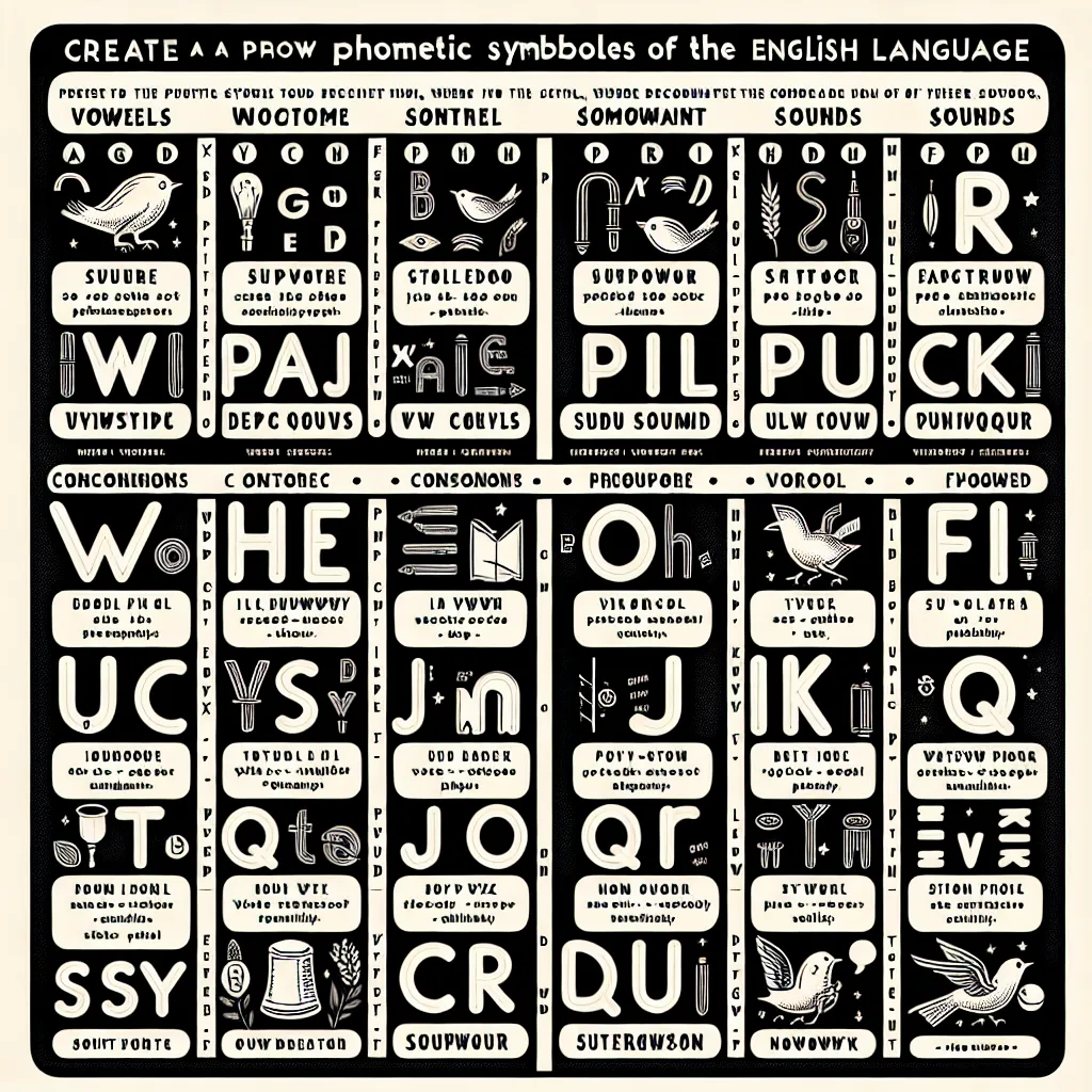 English Phonetics Chart