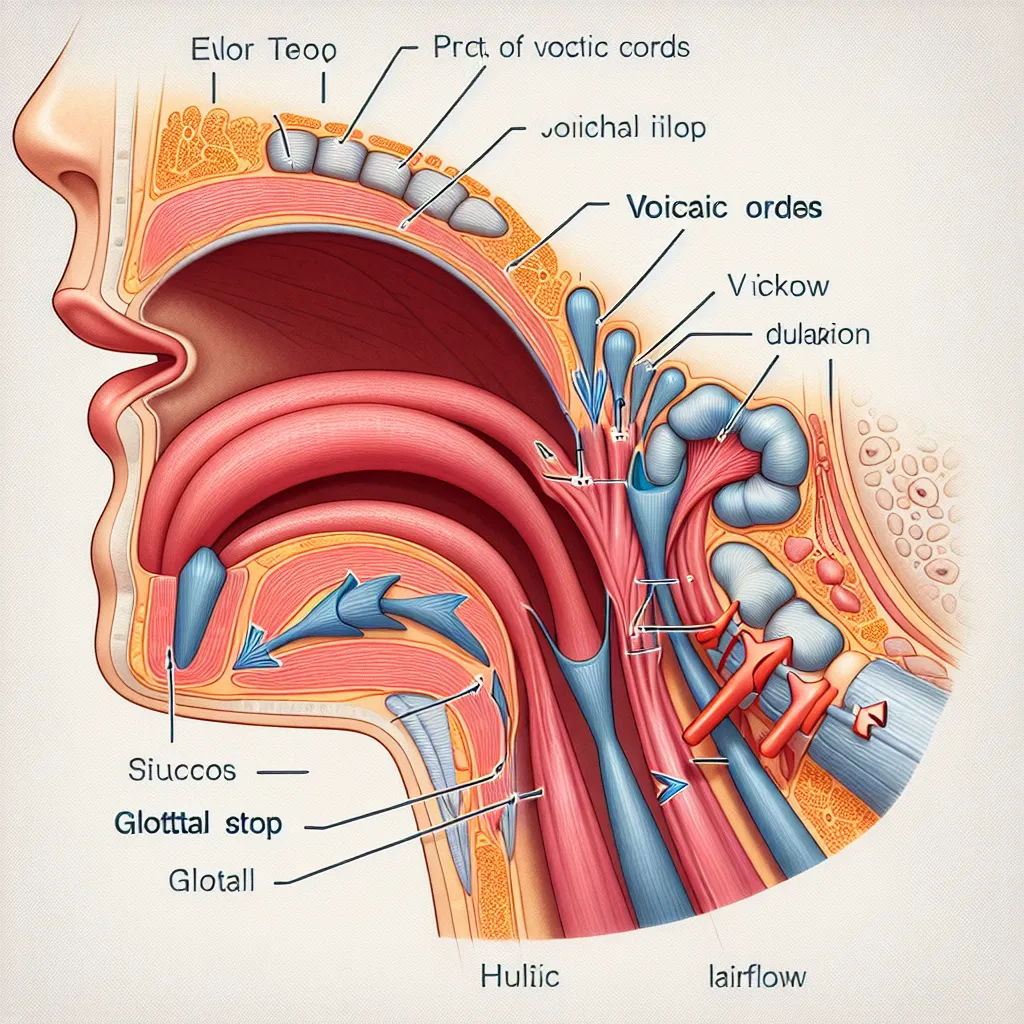Diagram of Glottal Stop Formation