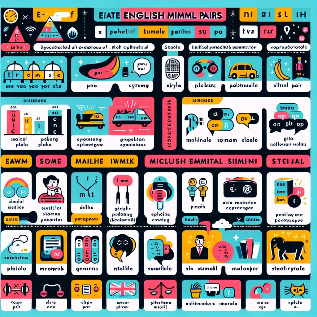 English minimal pairs practice