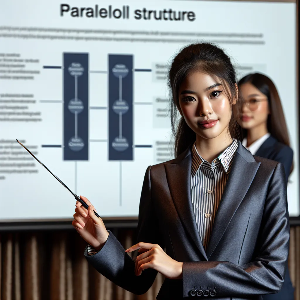 Parallel structure in presentation