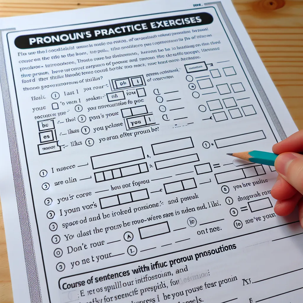 Pronoun Practice Exercise