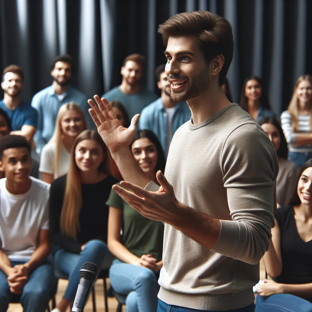 Public speaking gestures