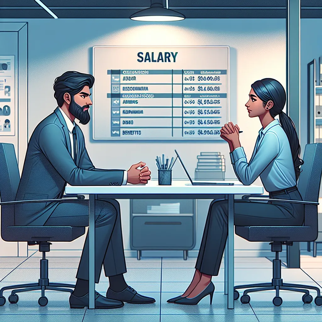 Salary expectations in job interview