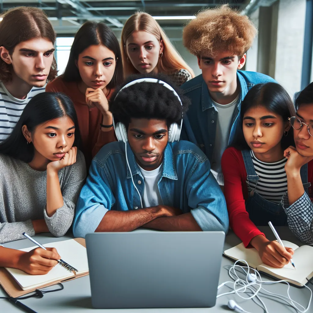 Students Practicing Listening