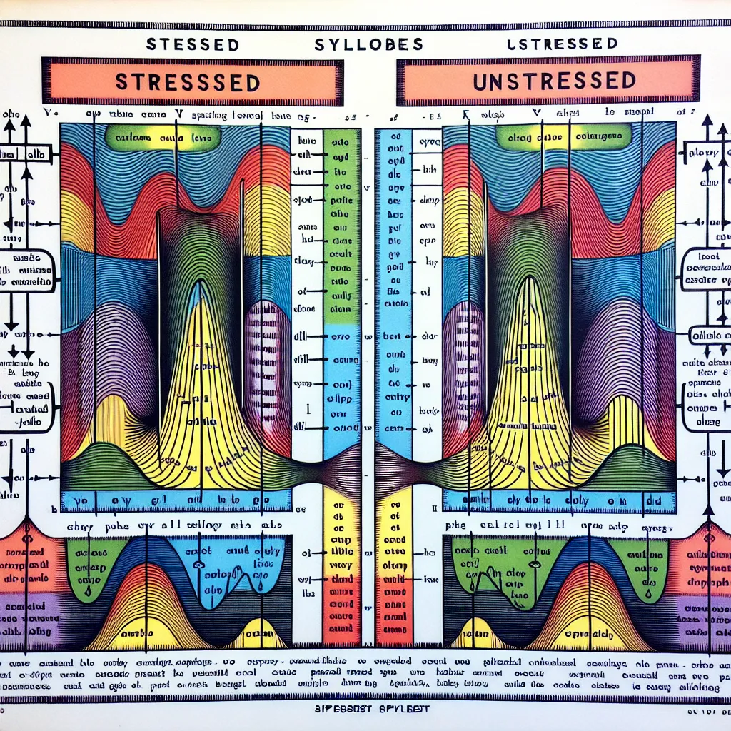 Diagram of stressed and unstressed syllables