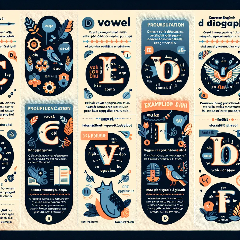 English vowel digraph pronunciation guide