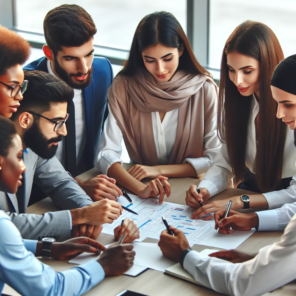 Group interview teamwork