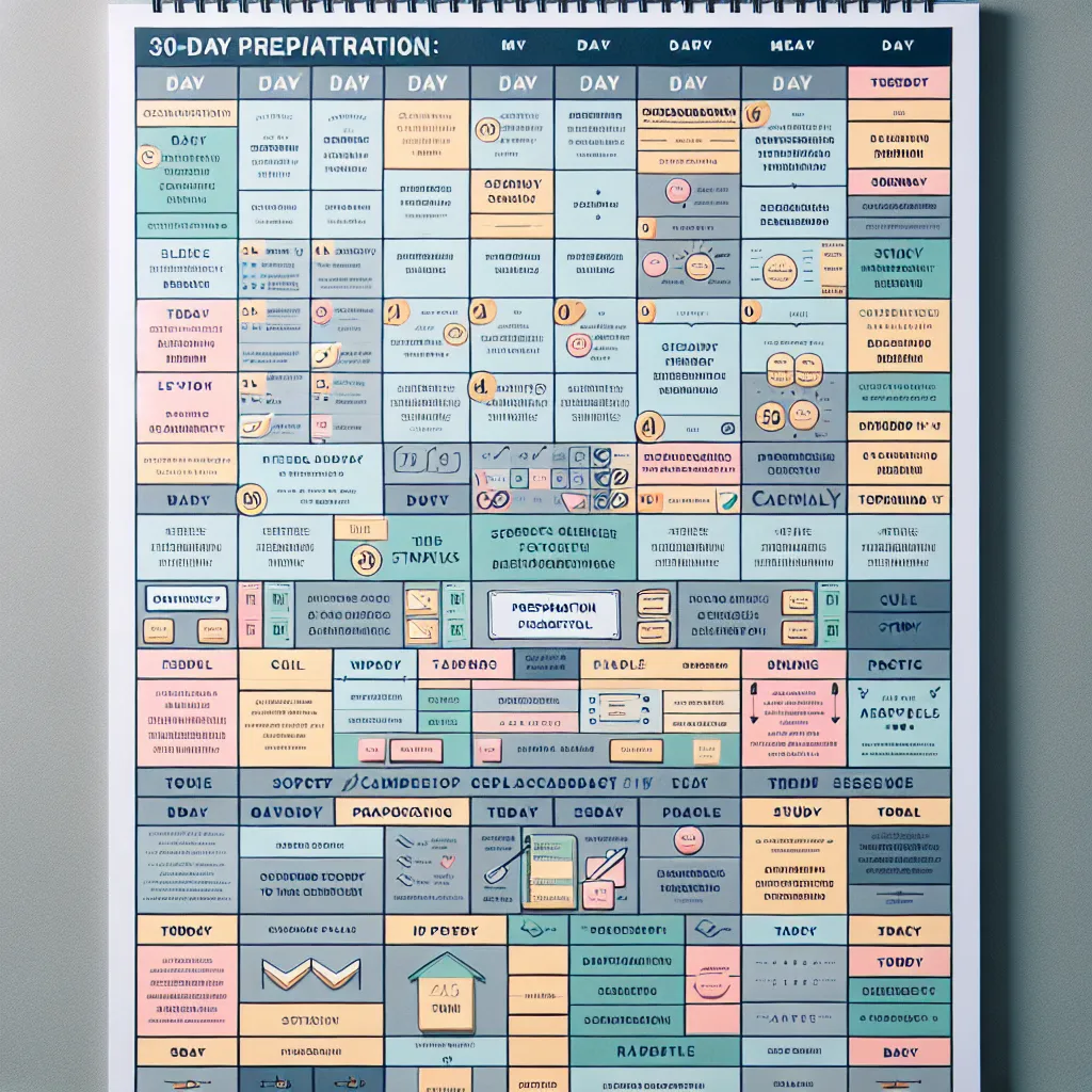 IELTS Preparation Calendar