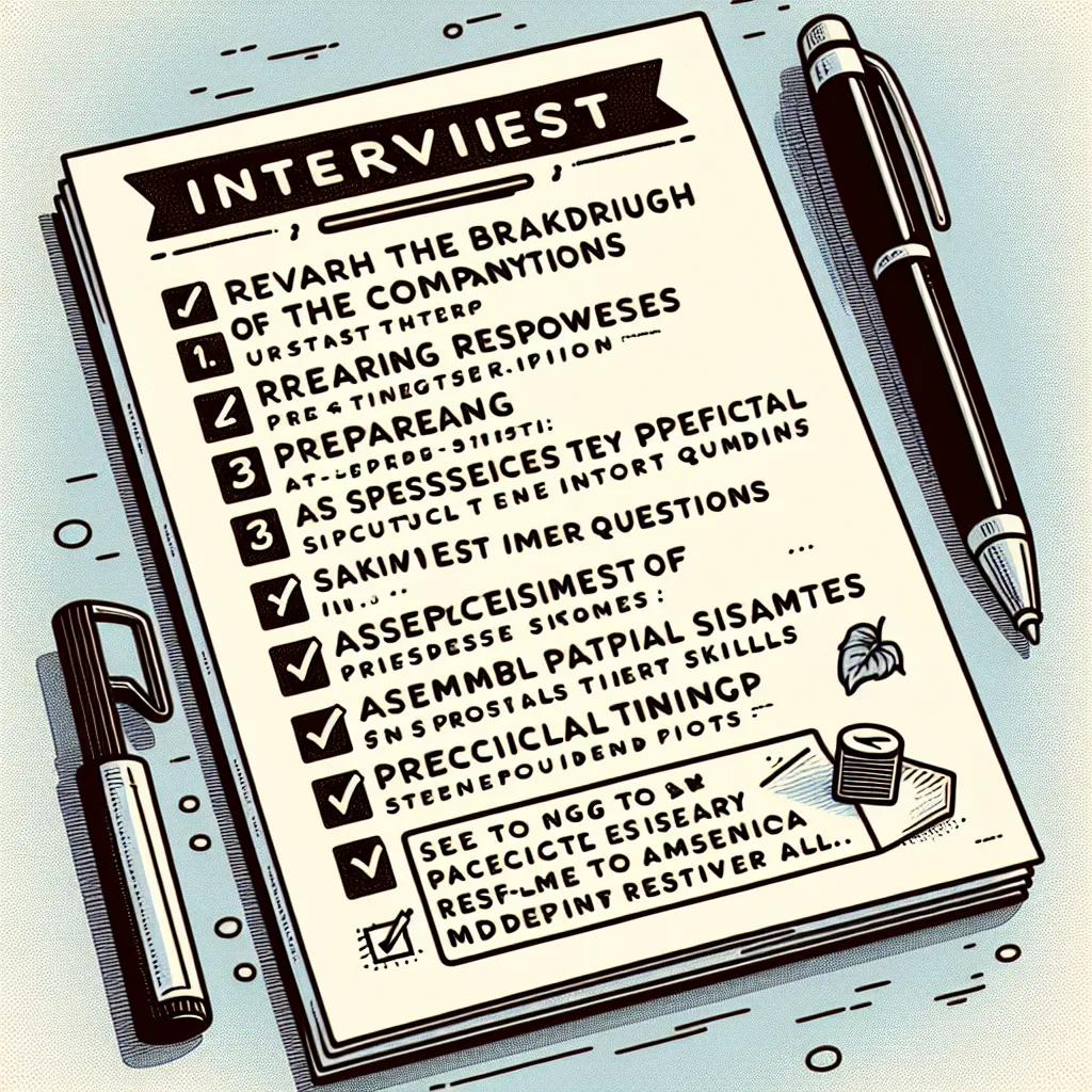 Interview Preparation Checklist