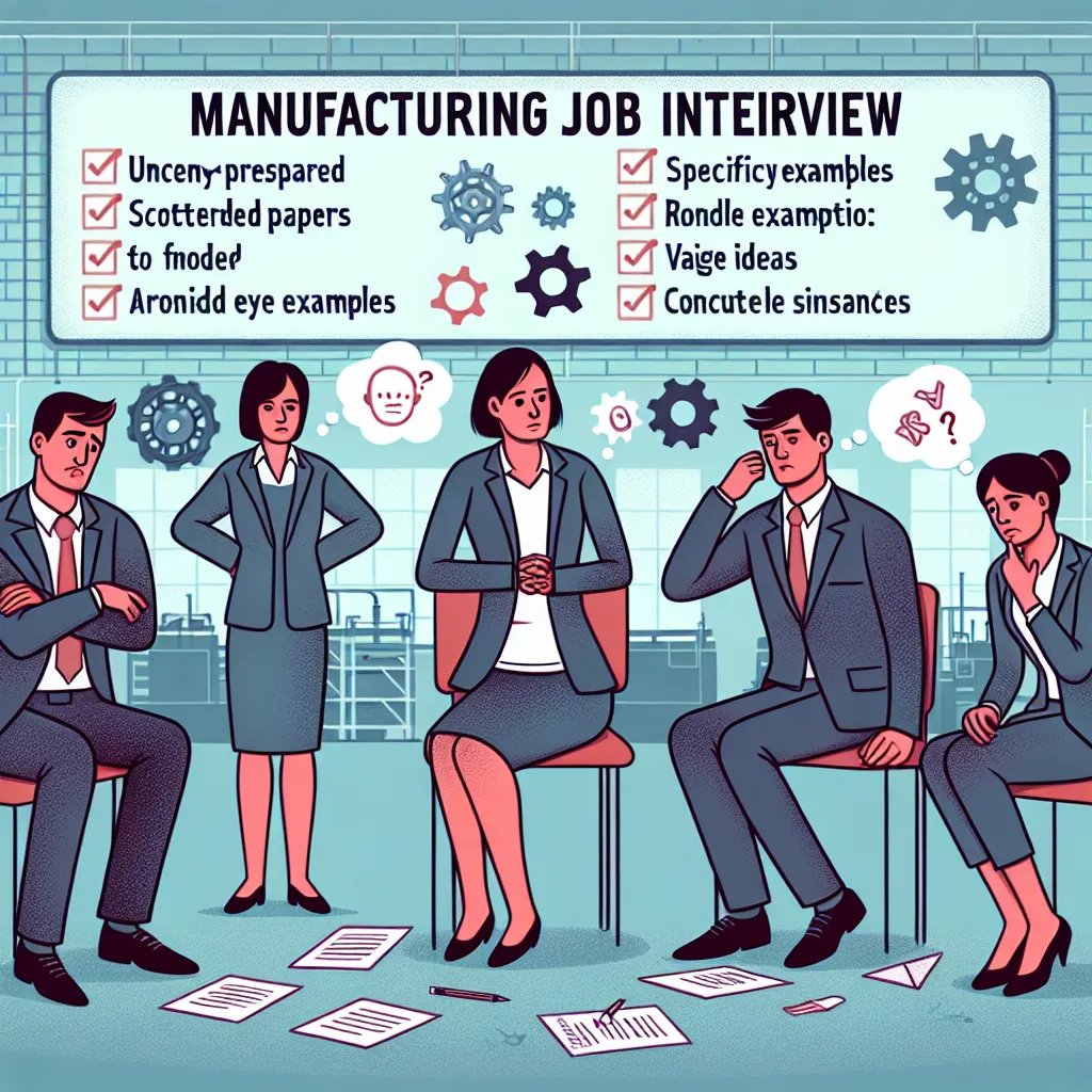 Common Manufacturing Interview Mistakes