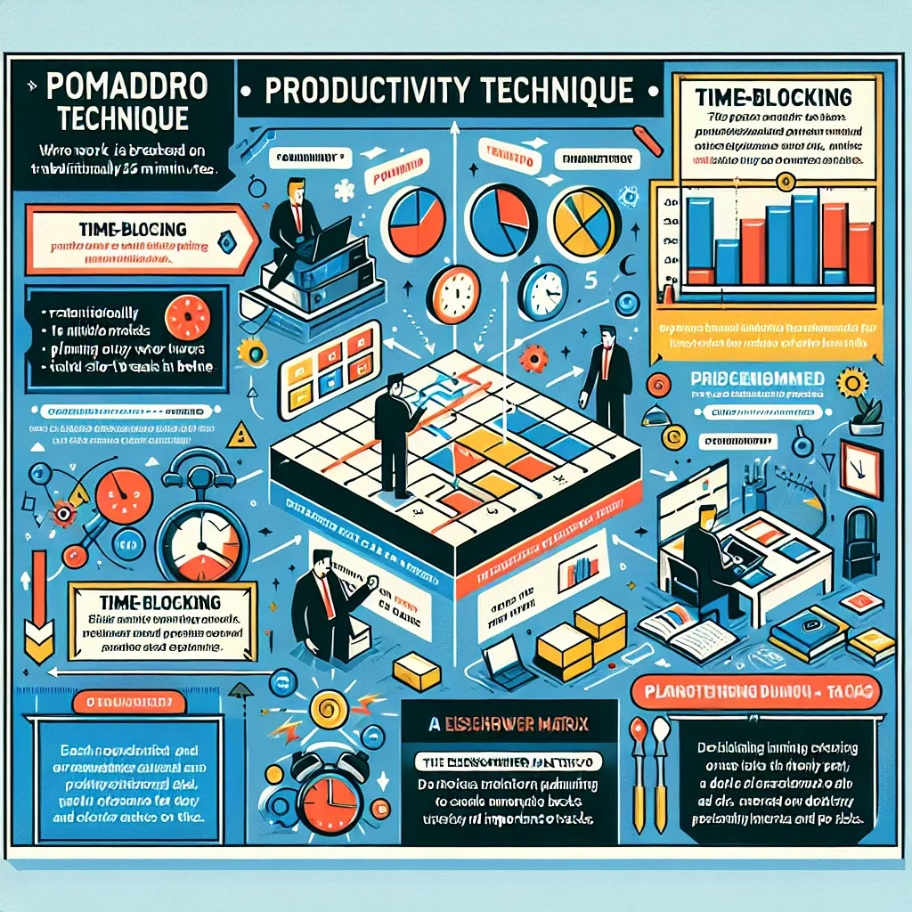 Productivity techniques visualization