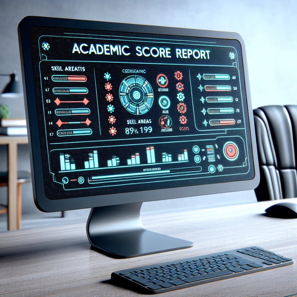 PTE Score Report Interface