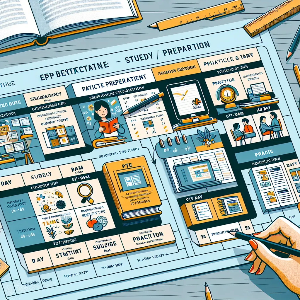 PTE study plan and schedule