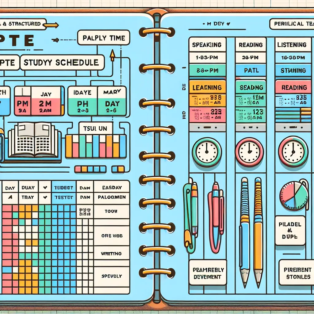 PTE study schedule planner