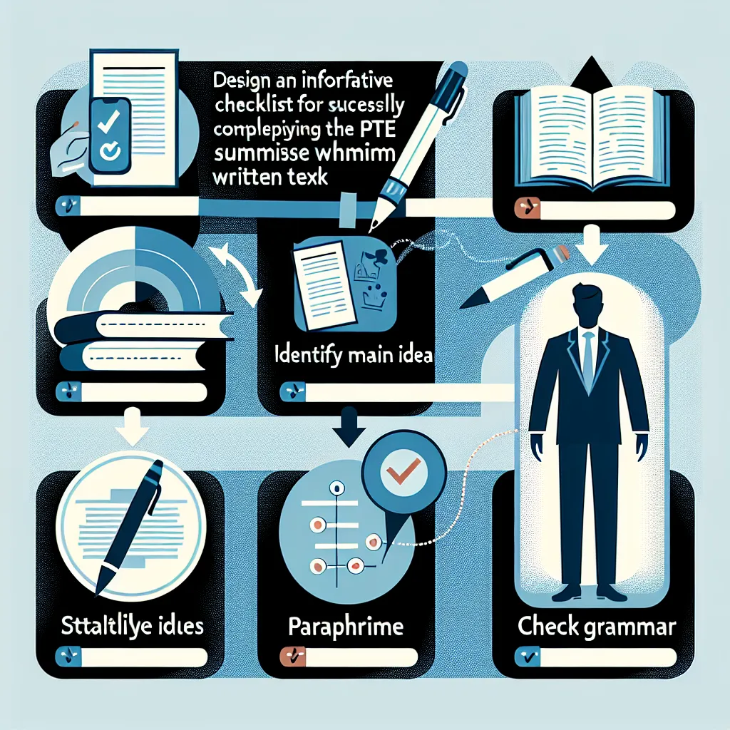 PTE Summarize Written Text Checklist