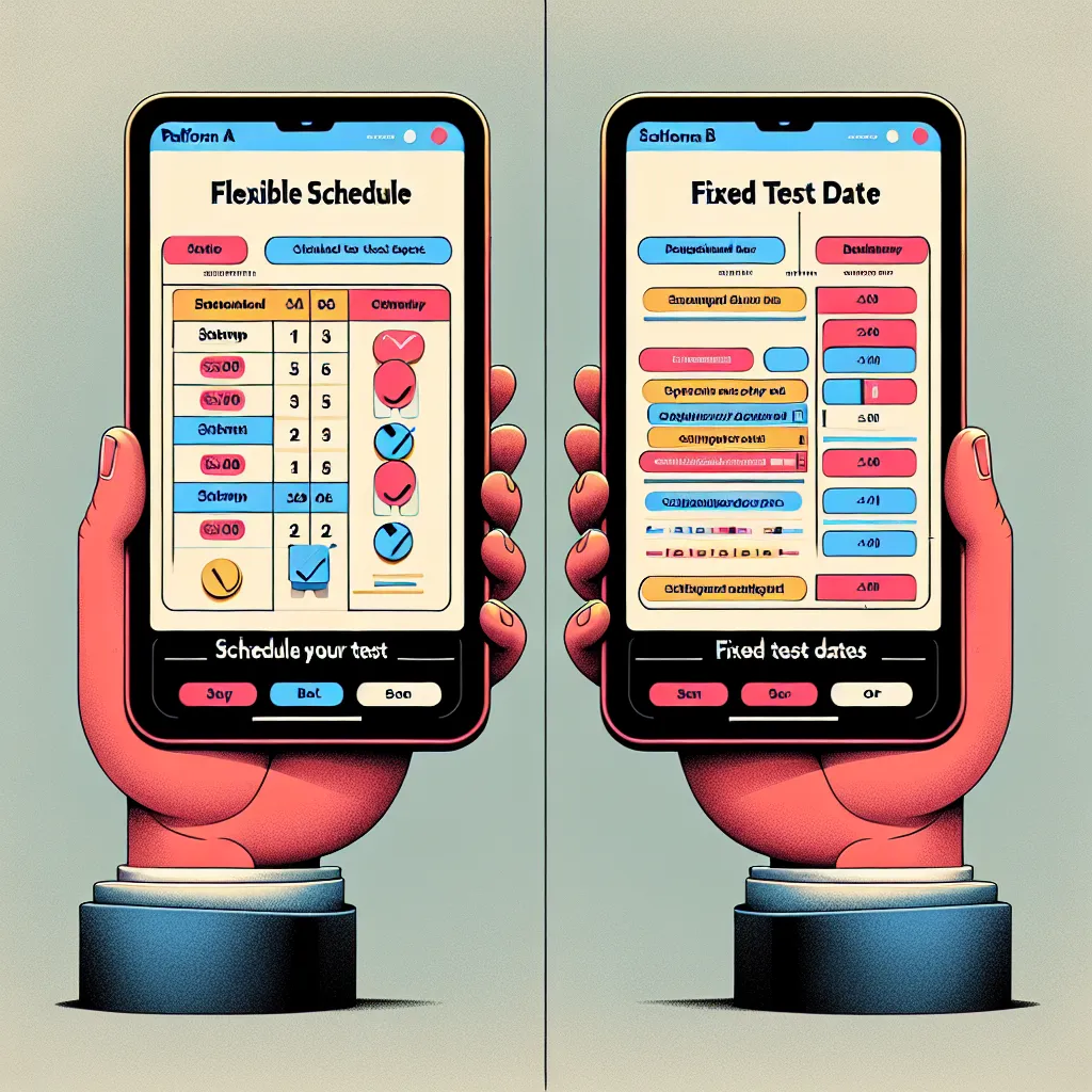 PTE vs TOEFL Test Scheduling