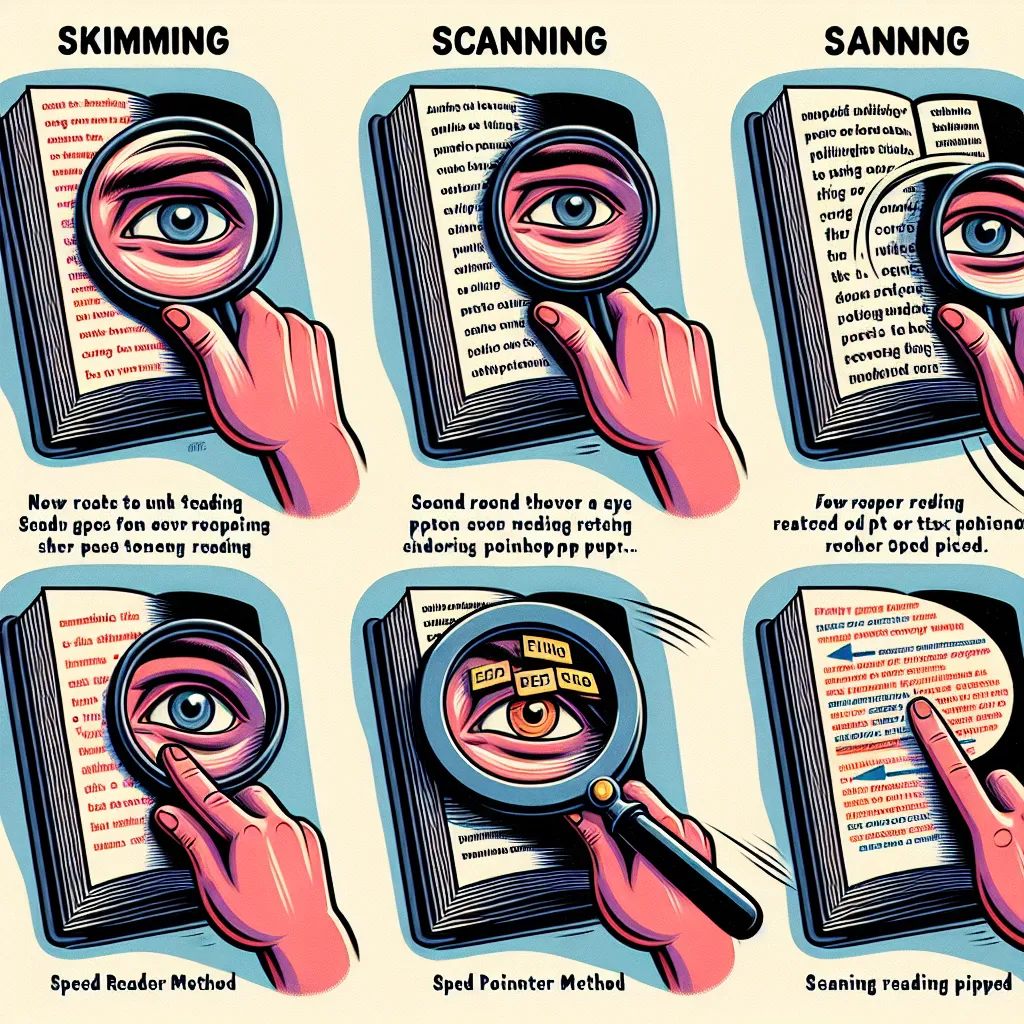 Speed Reading Techniques Illustration