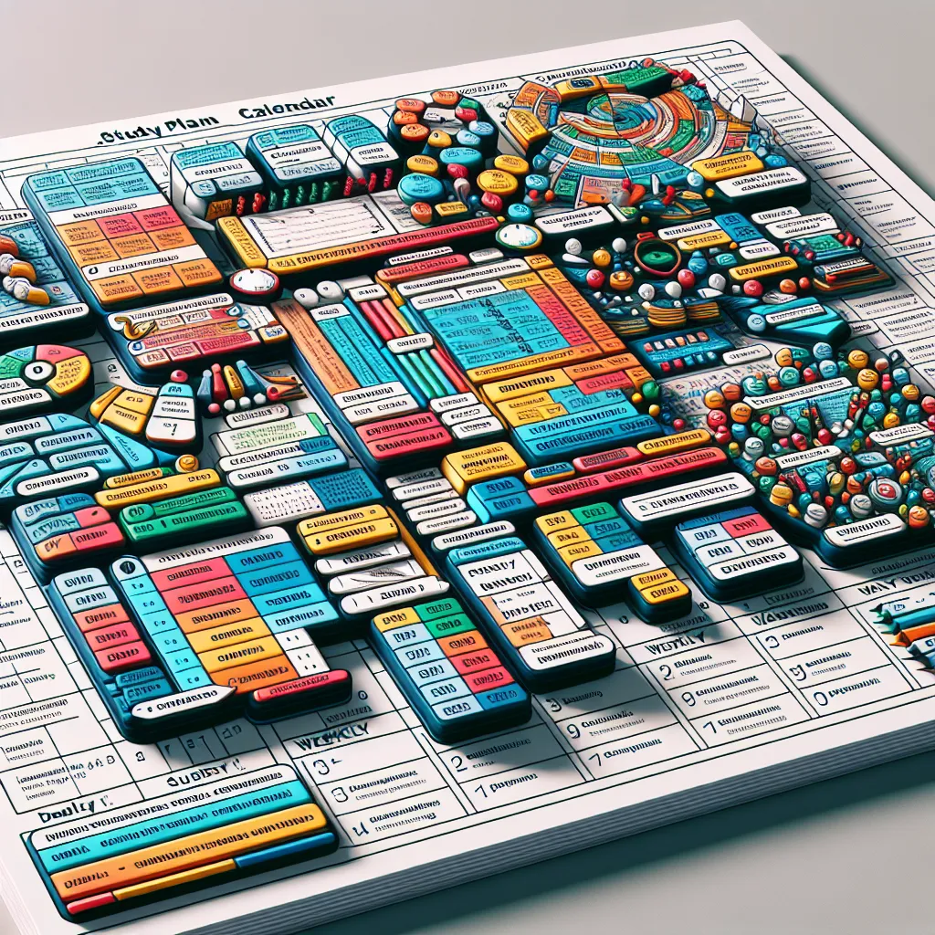 Study Plan Calendar