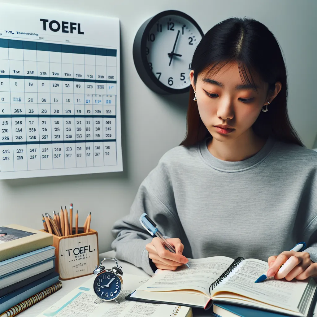 TOEFL daily study schedule