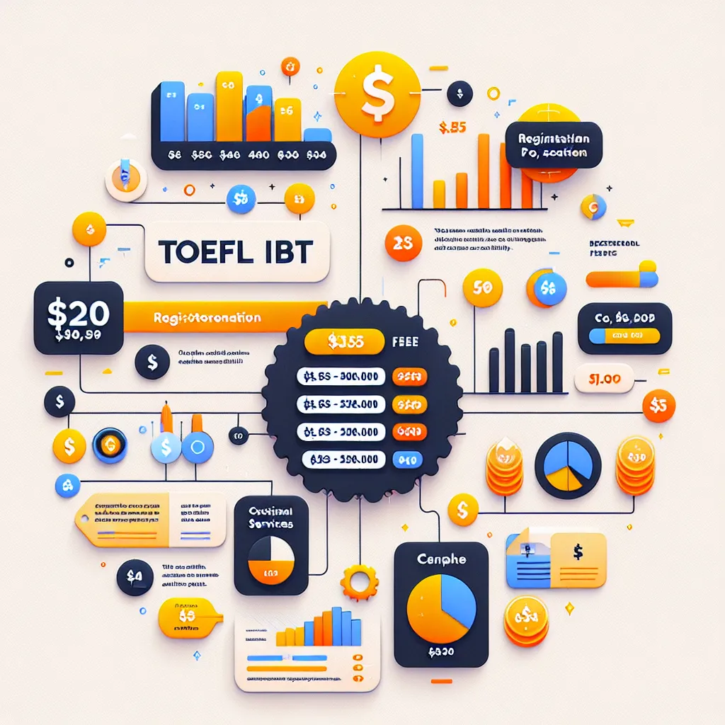 TOEFL iBT Exam Cost Infographic