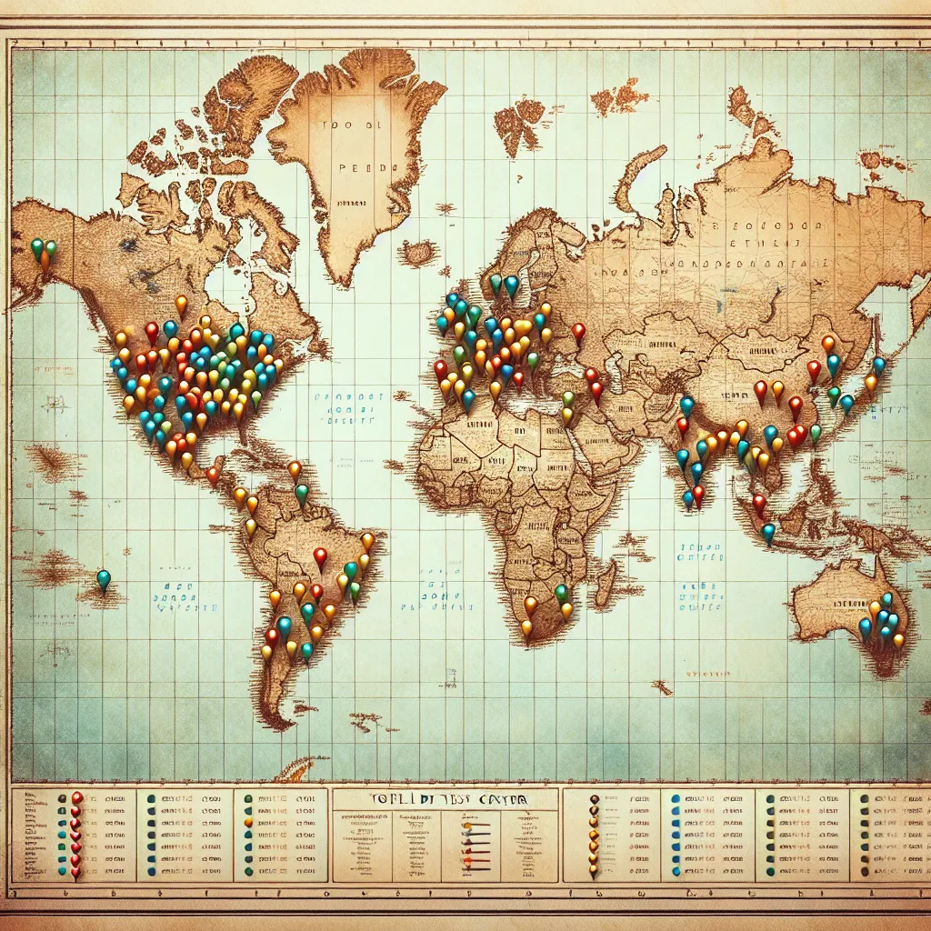 TOEFL test center locations