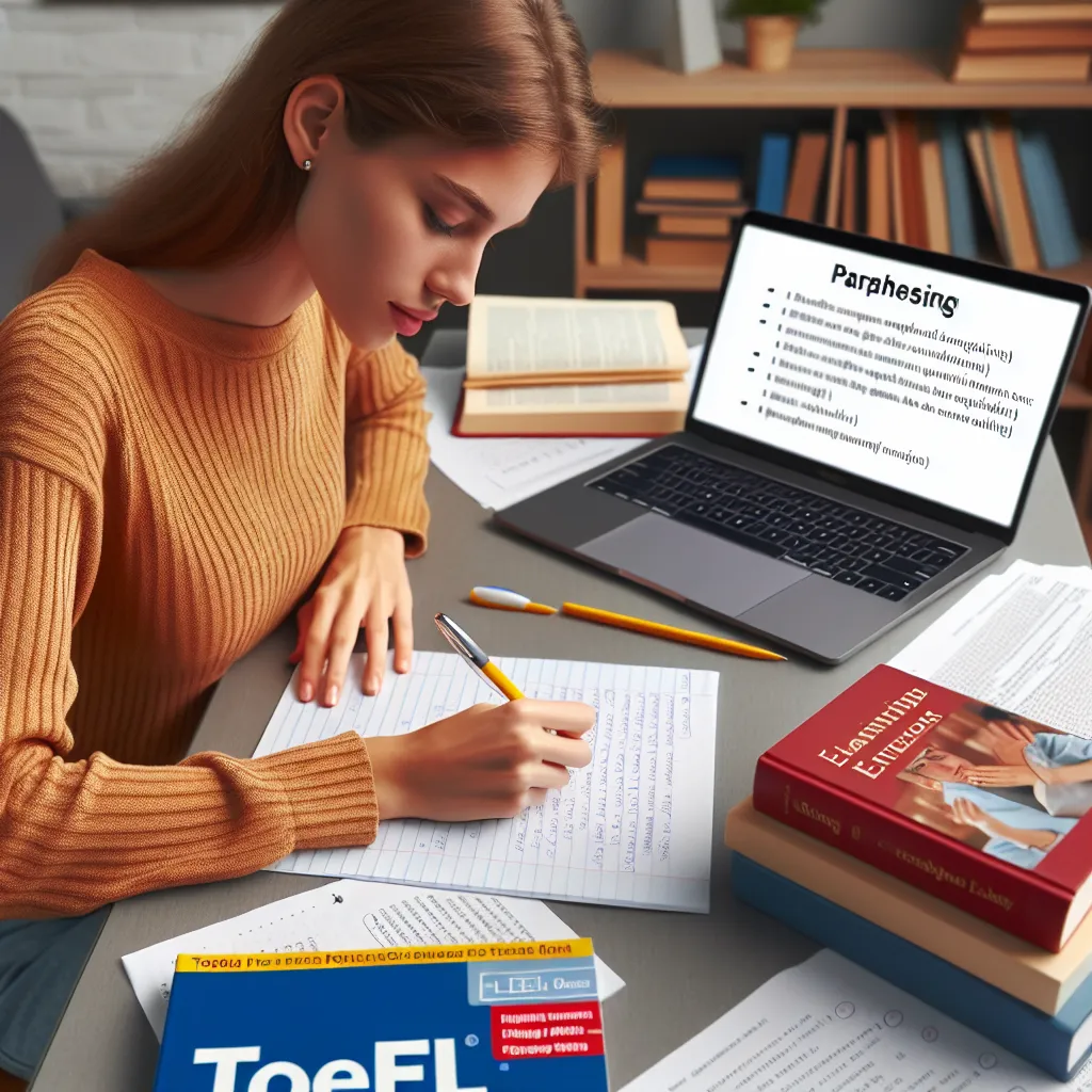 TOEFL Writing Paraphrasing