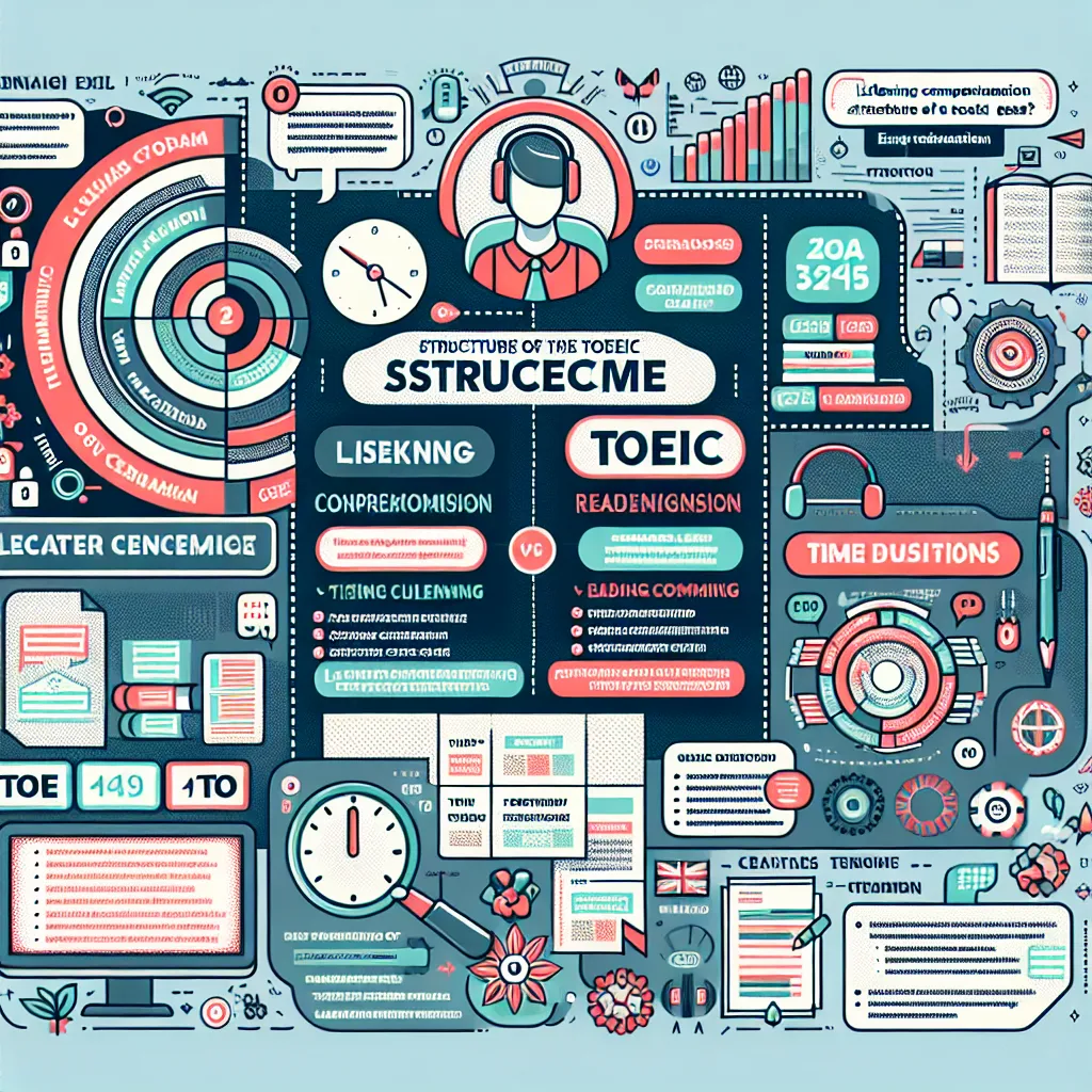 TOEIC Exam Structure Infographic