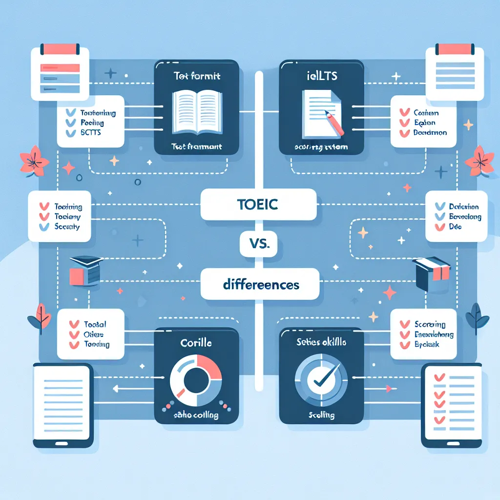 TOEIC vs IELTS comparison chart