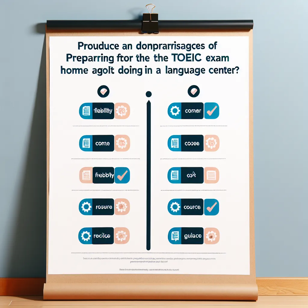 TOEIC Study Comparison