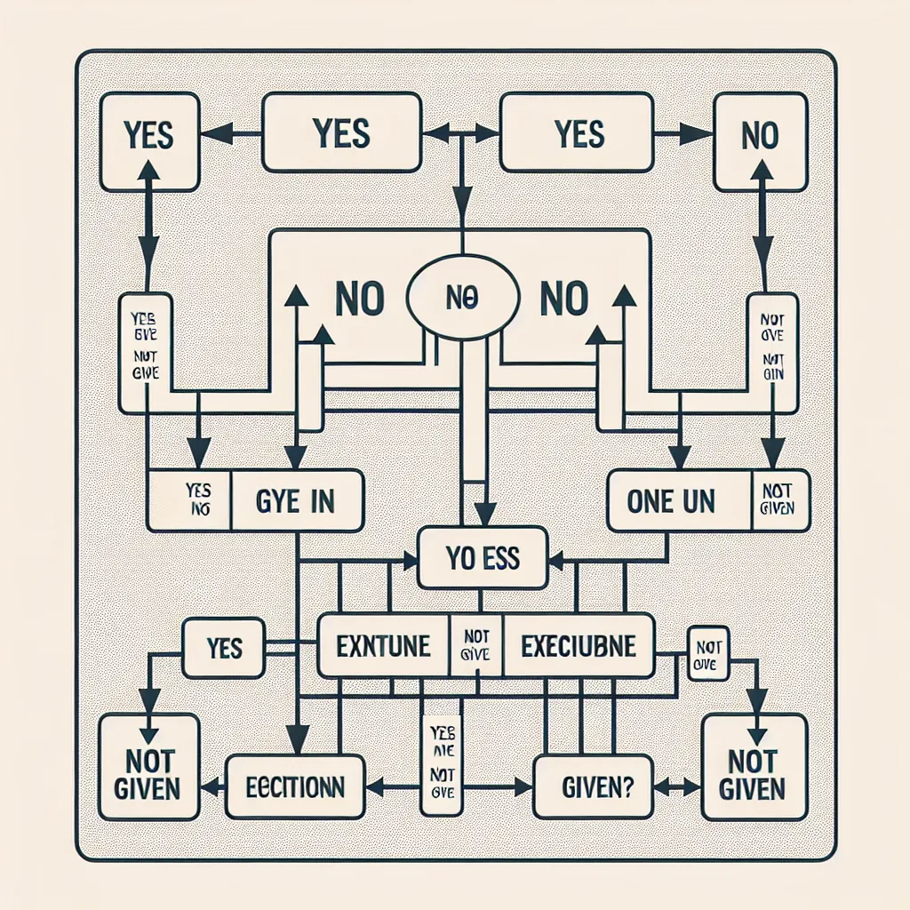 Yes No Not Given Chart